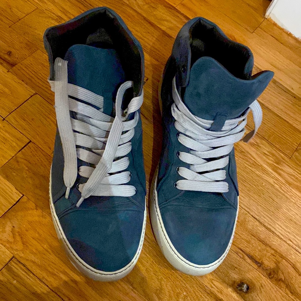 Lanvin size 10 italian high top sneakers!